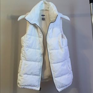 White Puffer Vest